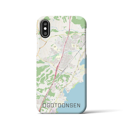 【おごと温泉（滋賀県）】地図柄iPhoneケース（バックカバータイプ）