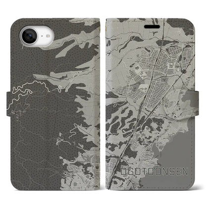 【おごと温泉（滋賀県）】地図柄iPhoneケース（手帳タイプ）