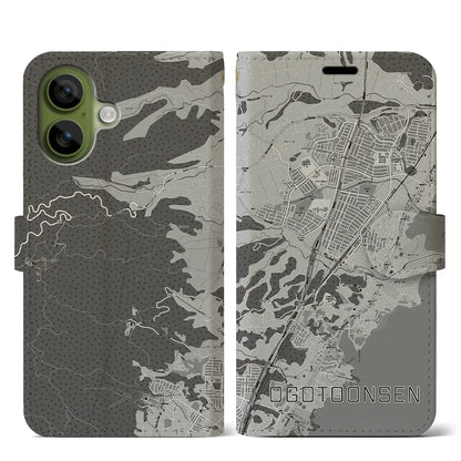 【おごと温泉（滋賀県）】地図柄iPhoneケース（手帳タイプ）