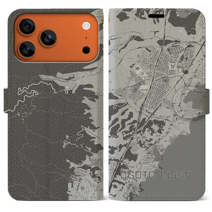 【おごと温泉（滋賀県）】地図柄iPhoneケース（手帳タイプ）