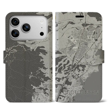 【おごと温泉（滋賀県）】地図柄iPhoneケース（手帳タイプ）