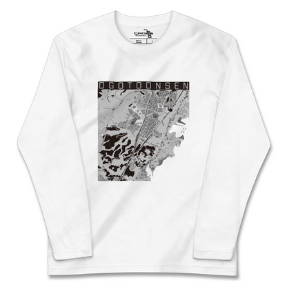 【おごと温泉（滋賀県）】地図柄ロングスリーブTシャツ
