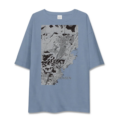 【おごと温泉（滋賀県）】地図柄ビッグシルエットTシャツ