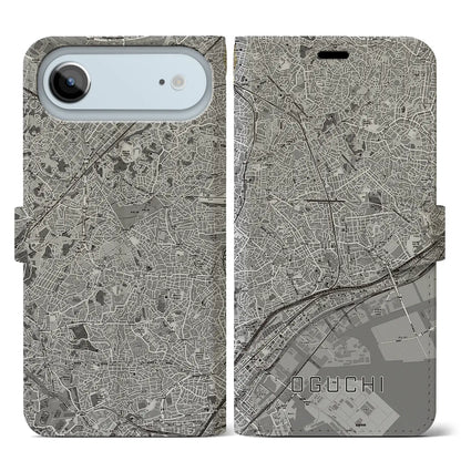【大口（神奈川県）】地図柄iPhoneケース（手帳タイプ）
