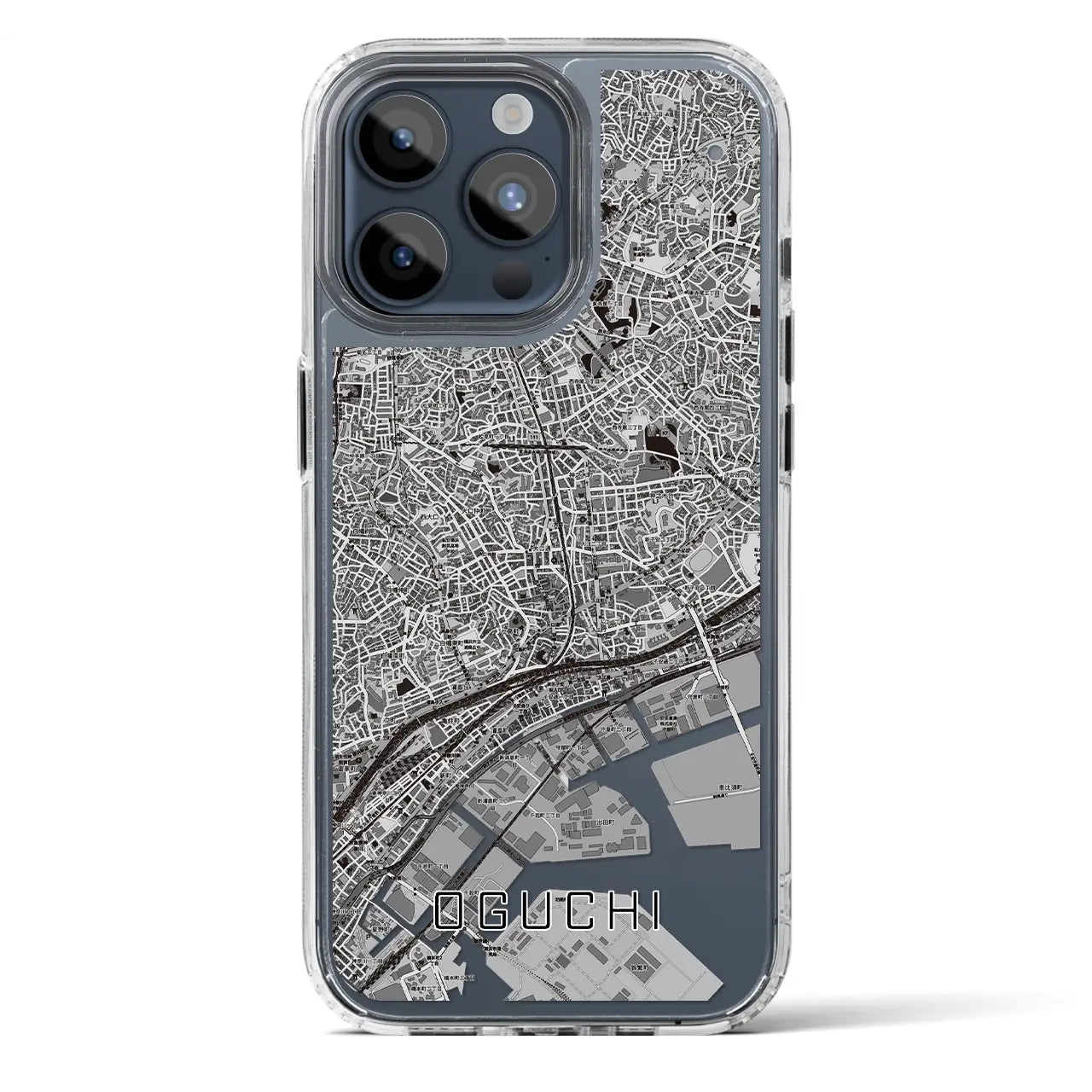 【大口（神奈川県）】地図柄iPhoneケース（MagSafeタイプ）