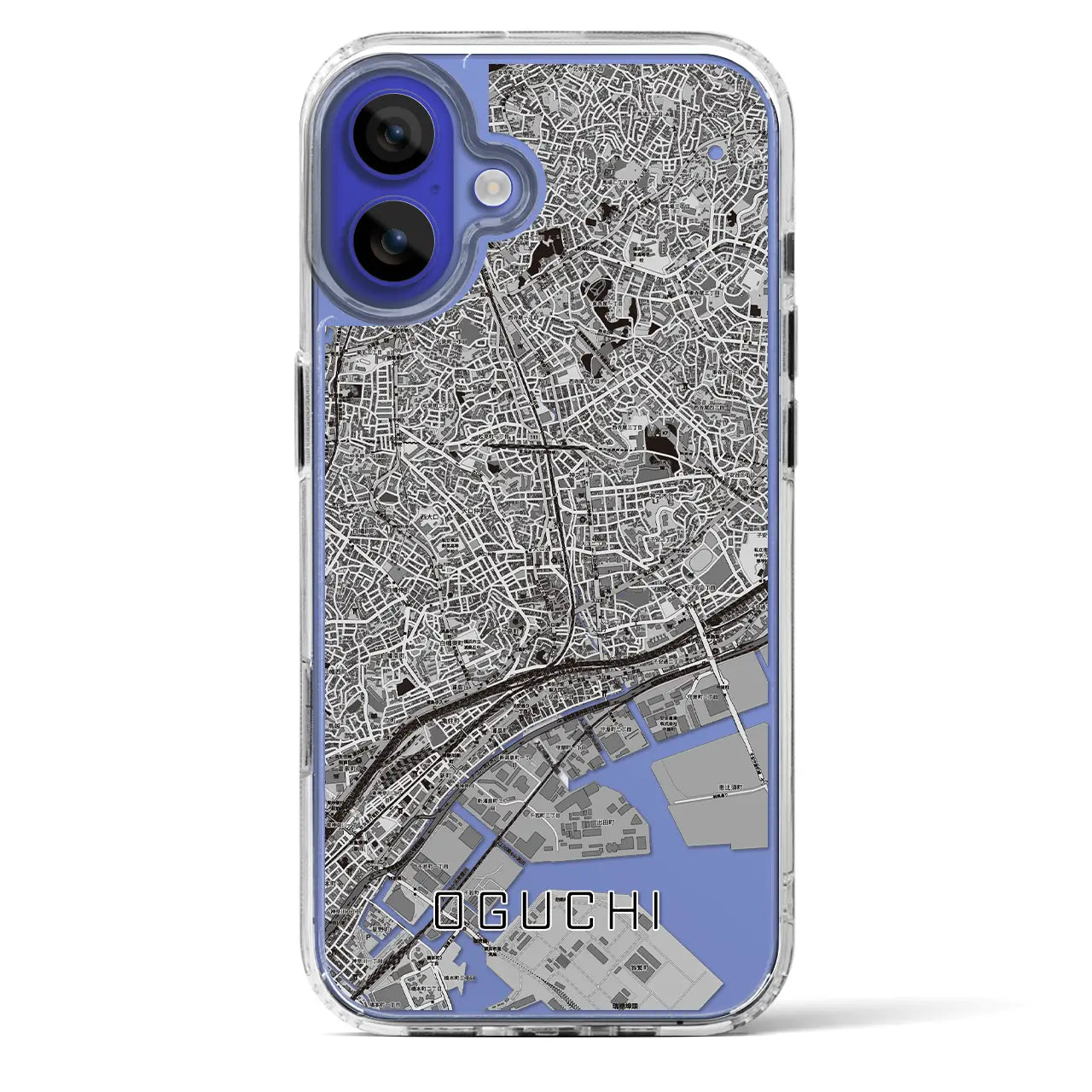 【大口（神奈川県）】地図柄iPhoneケース（MagSafeタイプ）