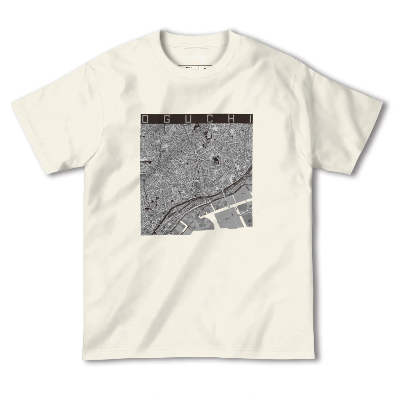 【大口（神奈川県）】地図柄ヘビーウェイトTシャツ