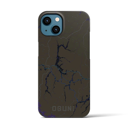 【小国（山形県）】地図柄iPhoneケース（バックカバータイプ）