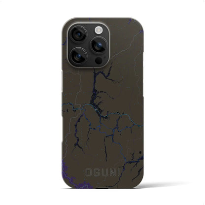 【小国（山形県）】地図柄iPhoneケース（バックカバータイプ）