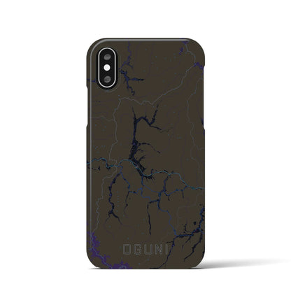 【小国（山形県）】地図柄iPhoneケース（バックカバータイプ）