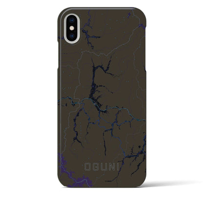 【小国（山形県）】地図柄iPhoneケース（バックカバータイプ）