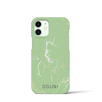 【小国（山形県）】地図柄iPhoneケース（バックカバータイプ）