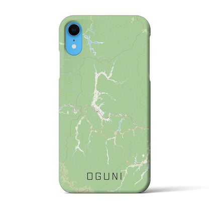 【小国（山形県）】地図柄iPhoneケース（バックカバータイプ）