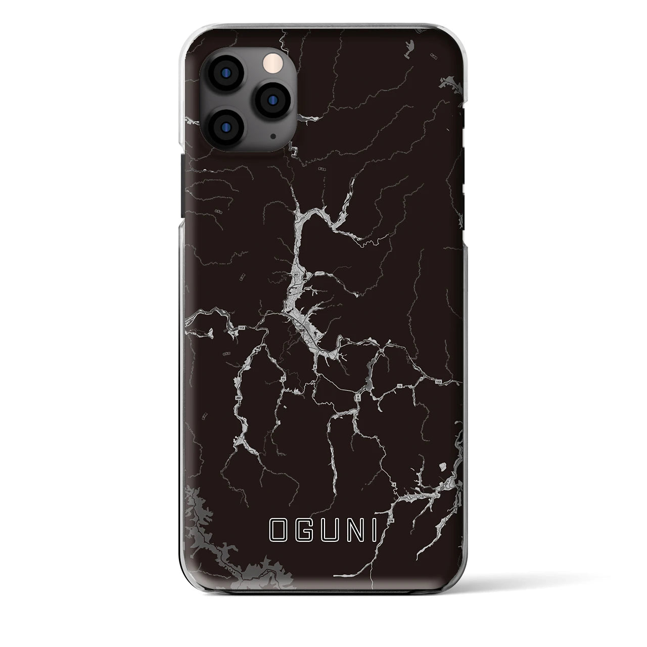 【小国（山形県）】地図柄iPhoneケース（クリアタイプ）