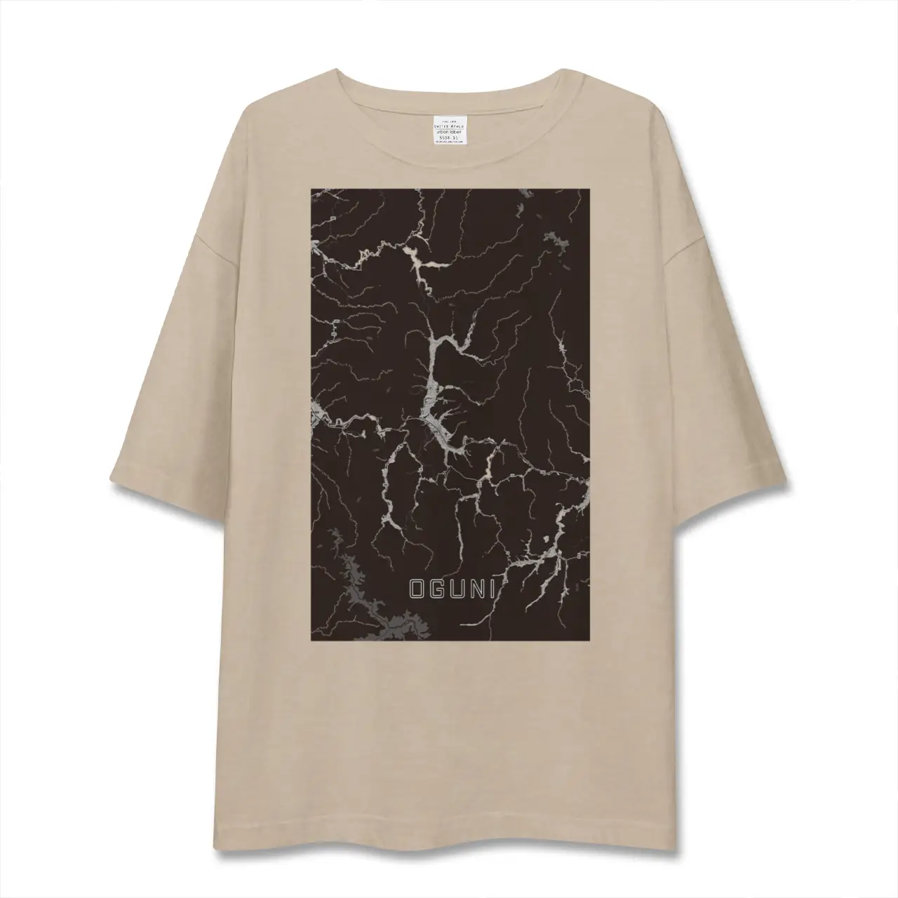 【小国（山形県）】地図柄ビッグシルエットTシャツ