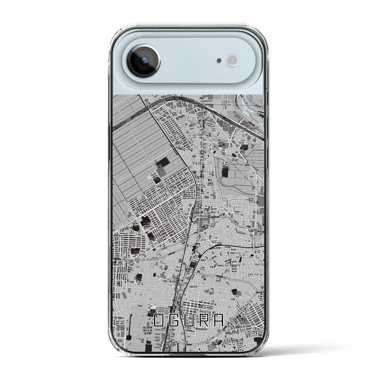 【小倉（京都府）】地図柄iPhoneケース（クリアタイプ）