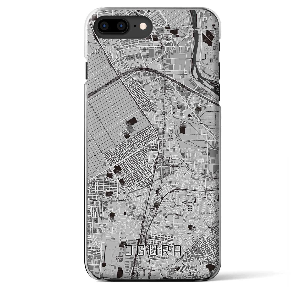 【小倉（京都府）】地図柄iPhoneケース（クリアタイプ）