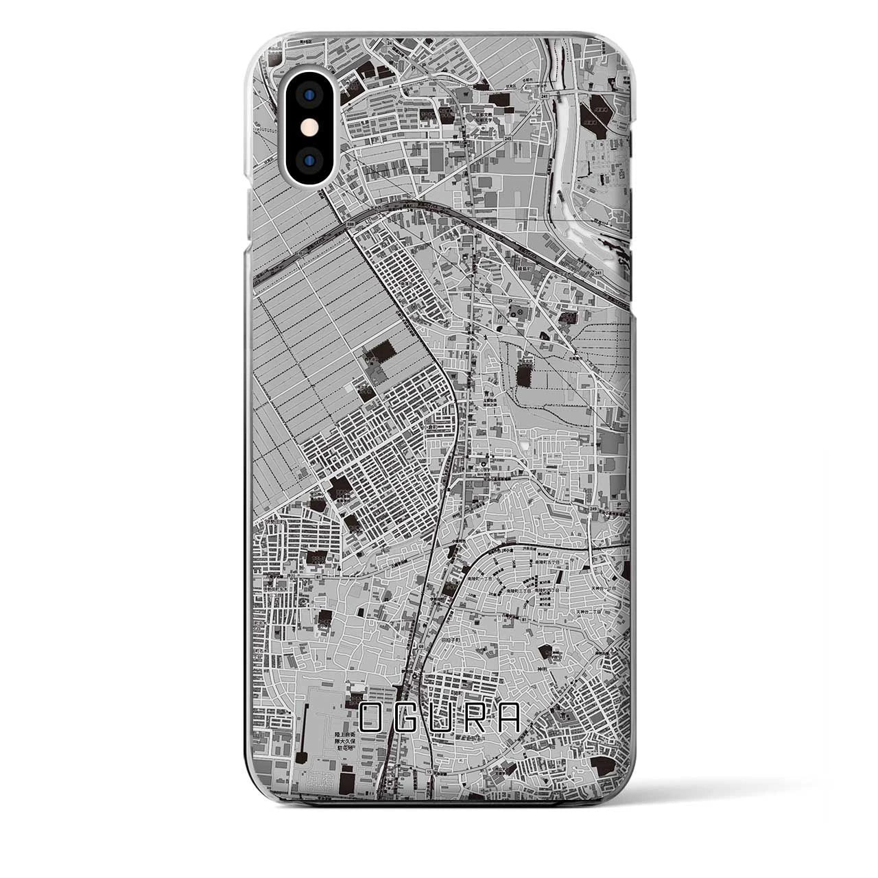 【小倉（京都府）】地図柄iPhoneケース（クリアタイプ）