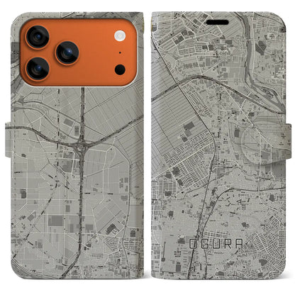 【小倉（京都府）】地図柄iPhoneケース（手帳タイプ）