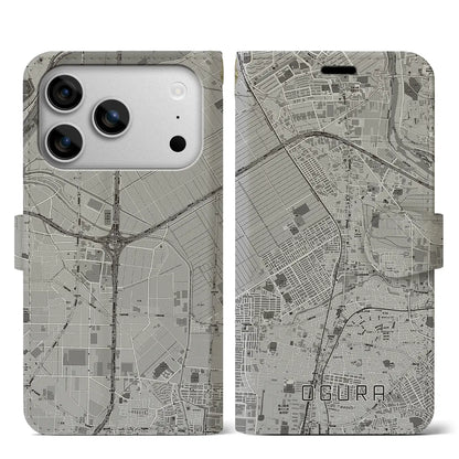 【小倉（京都府）】地図柄iPhoneケース（手帳タイプ）