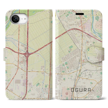 【小倉（京都府）】地図柄iPhoneケース（手帳タイプ）