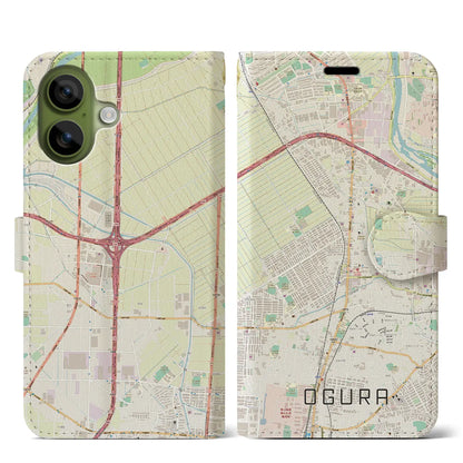 【小倉（京都府）】地図柄iPhoneケース（手帳タイプ）