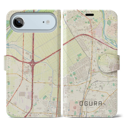 【小倉（京都府）】地図柄iPhoneケース（手帳タイプ）