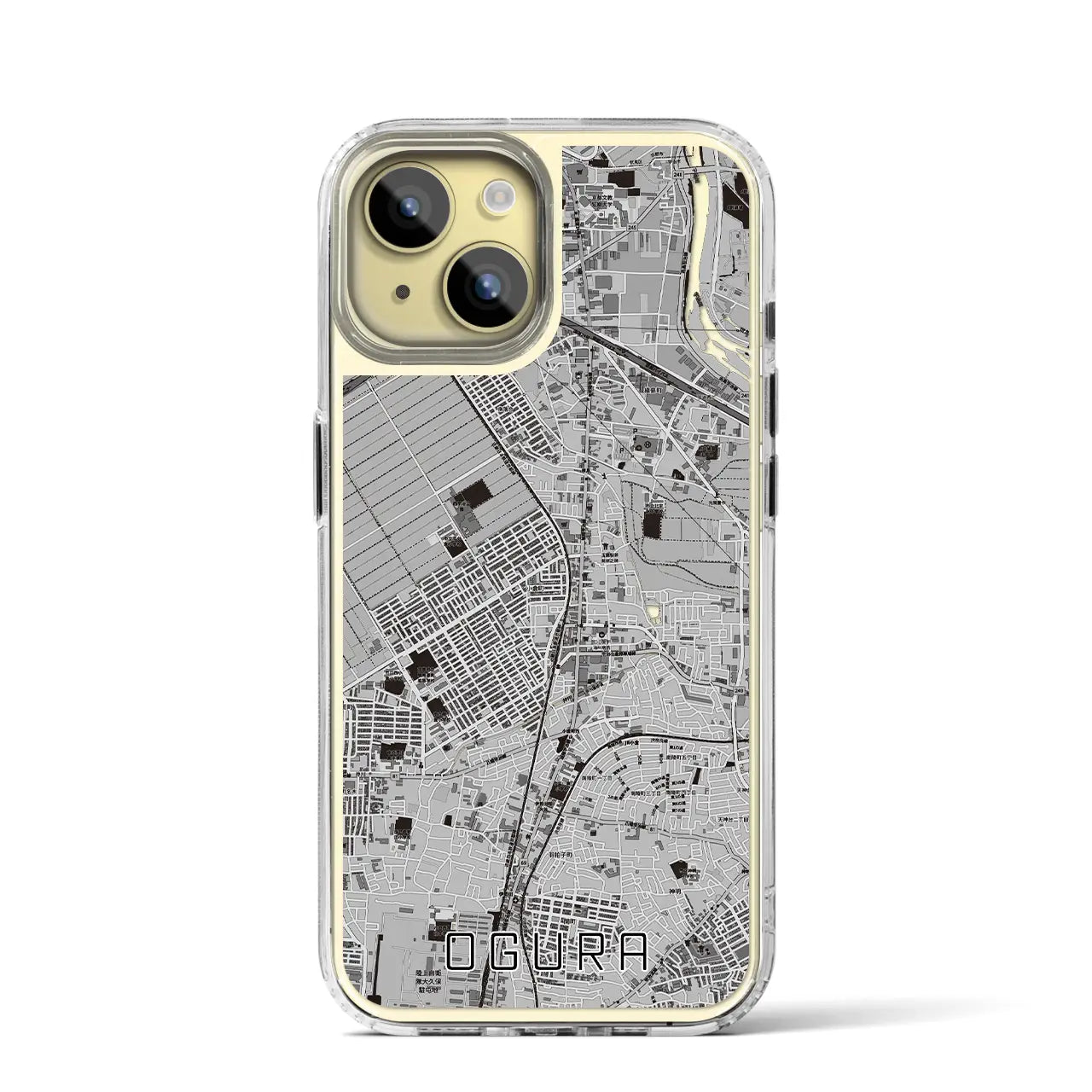 【小倉（京都府）】地図柄iPhoneケース（MagSafeタイプ）
