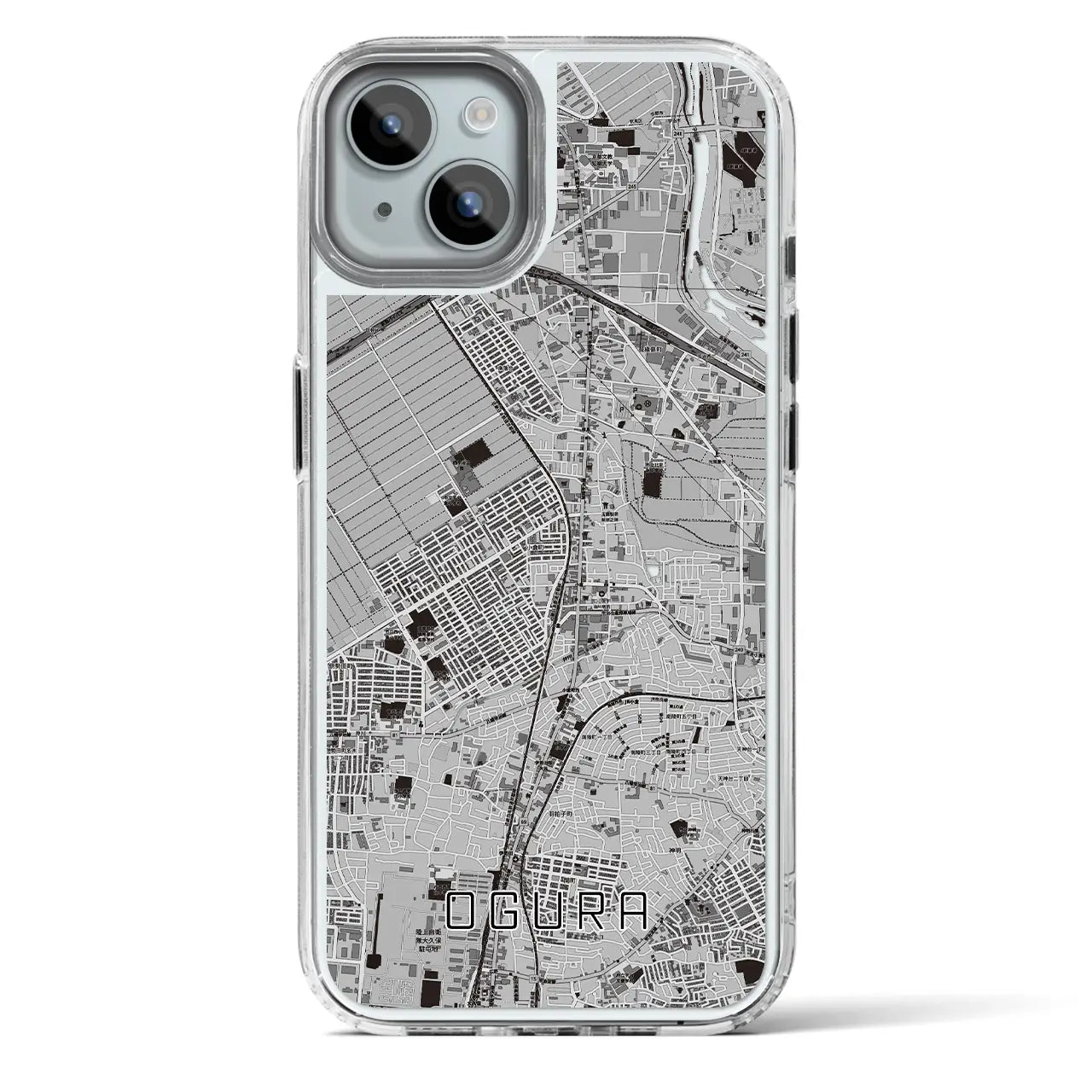 【小倉（京都府）】地図柄iPhoneケース（MagSafeタイプ）