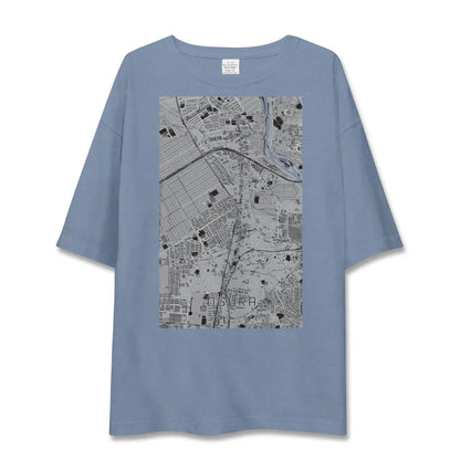 【小倉（京都府）（京都府）】地図柄ビッグシルエットTシャツ