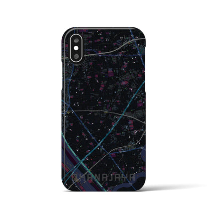 【お花茶屋（東京都）】地図柄iPhoneケース（バックカバータイプ）