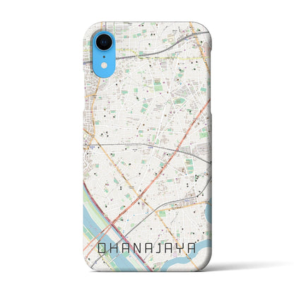 【お花茶屋（東京都）】地図柄iPhoneケース（バックカバータイプ）