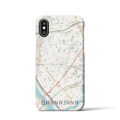 【お花茶屋（東京都）】地図柄iPhoneケース（バックカバータイプ）