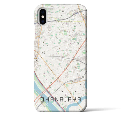 【お花茶屋（東京都）】地図柄iPhoneケース（バックカバータイプ）