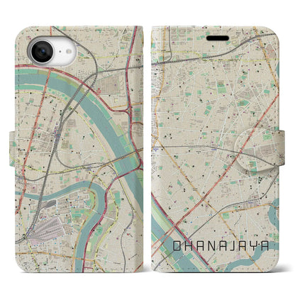【お花茶屋（東京都）】地図柄iPhoneケース（手帳タイプ）