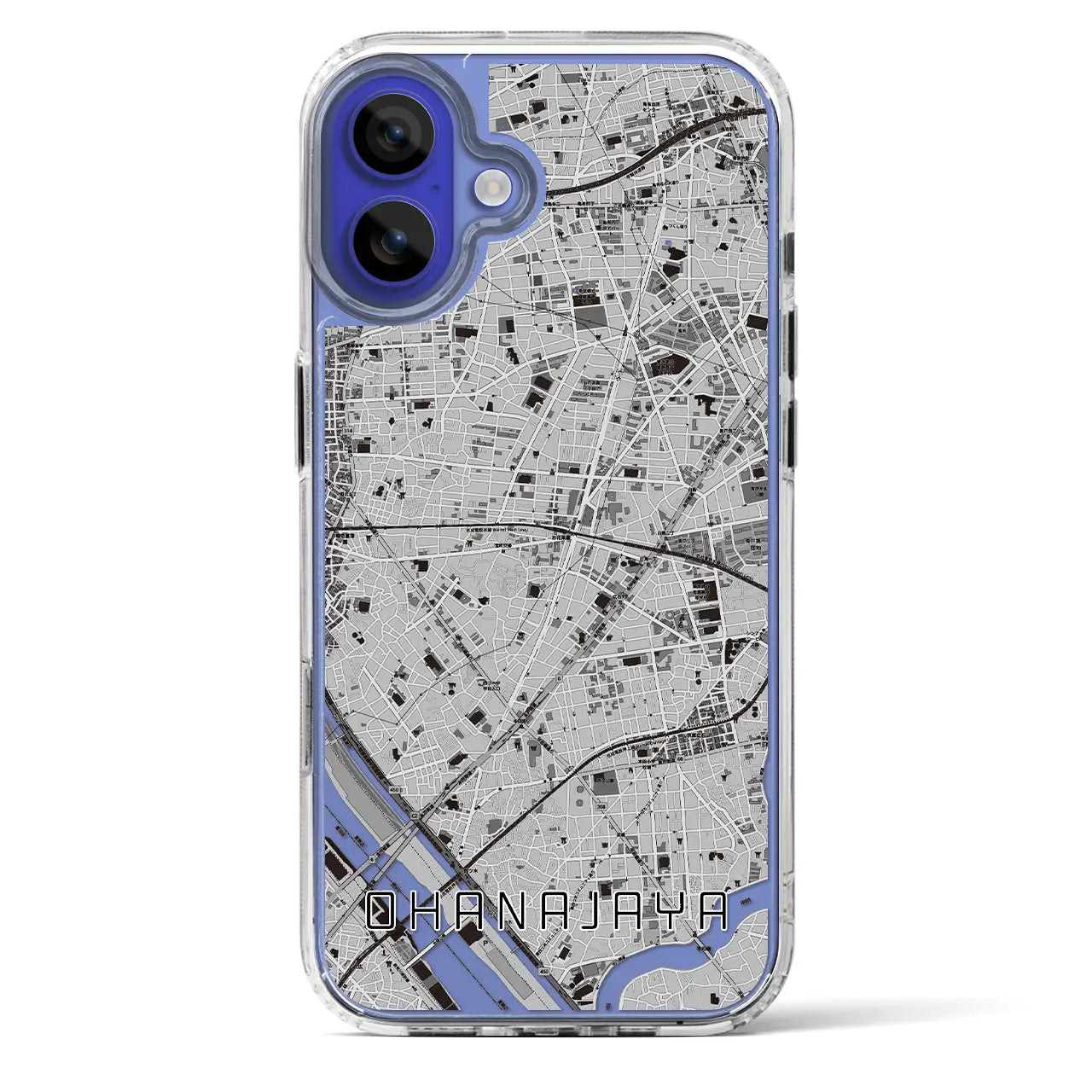 【お花茶屋（東京都）】地図柄iPhoneケース（MagSafeタイプ）