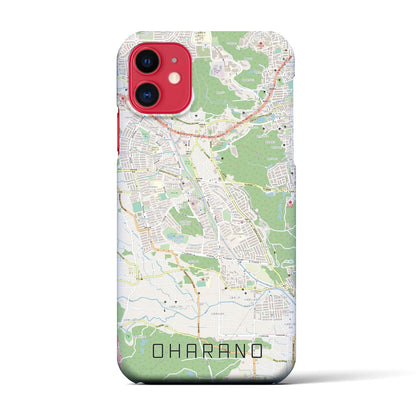 【大原野（京都府）】地図柄iPhoneケース（バックカバータイプ）