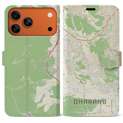 【大原野（京都府）】地図柄iPhoneケース（手帳タイプ）