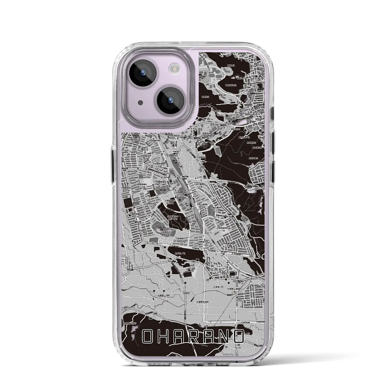 【大原野（京都府）】地図柄iPhoneケース（MagSafeタイプ）
