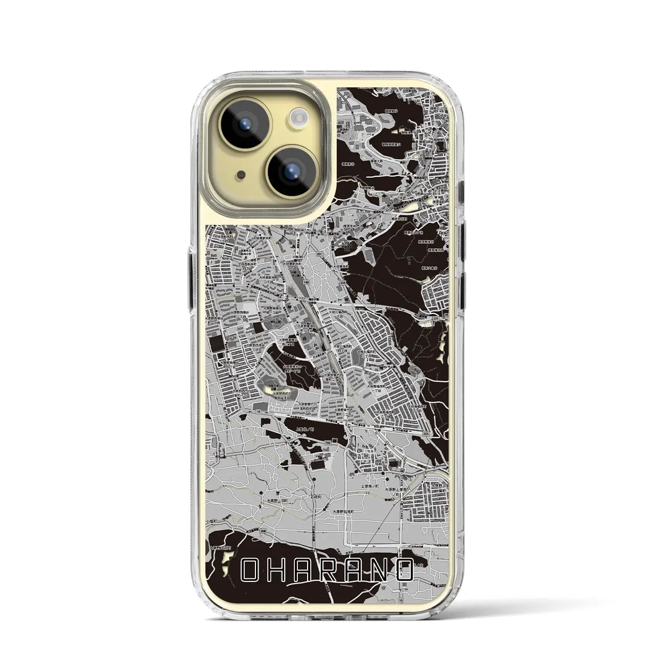 【大原野（京都府）】地図柄iPhoneケース（MagSafeタイプ）
