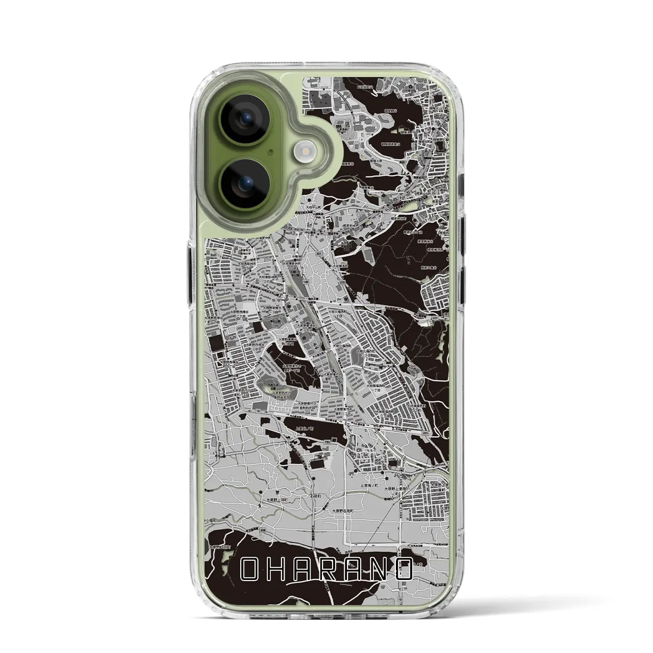 【大原野（京都府）】地図柄iPhoneケース（MagSafeタイプ）