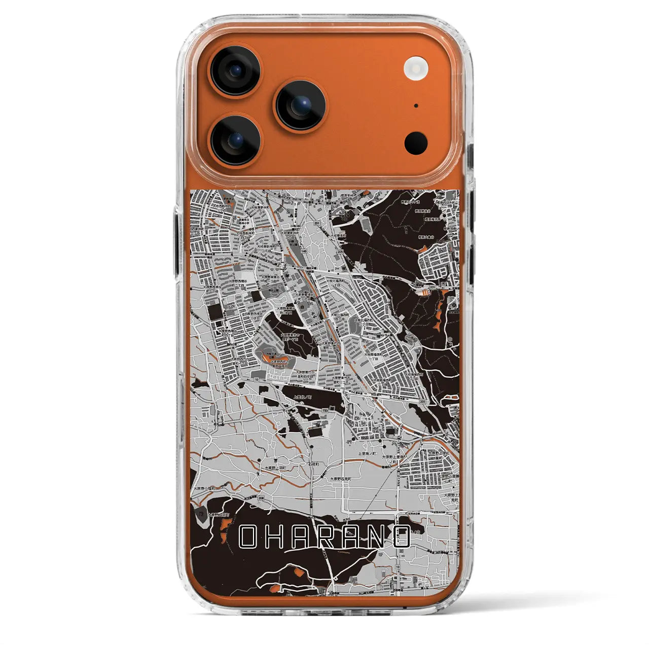 【大原野（京都府）】地図柄iPhoneケース（MagSafeタイプ）