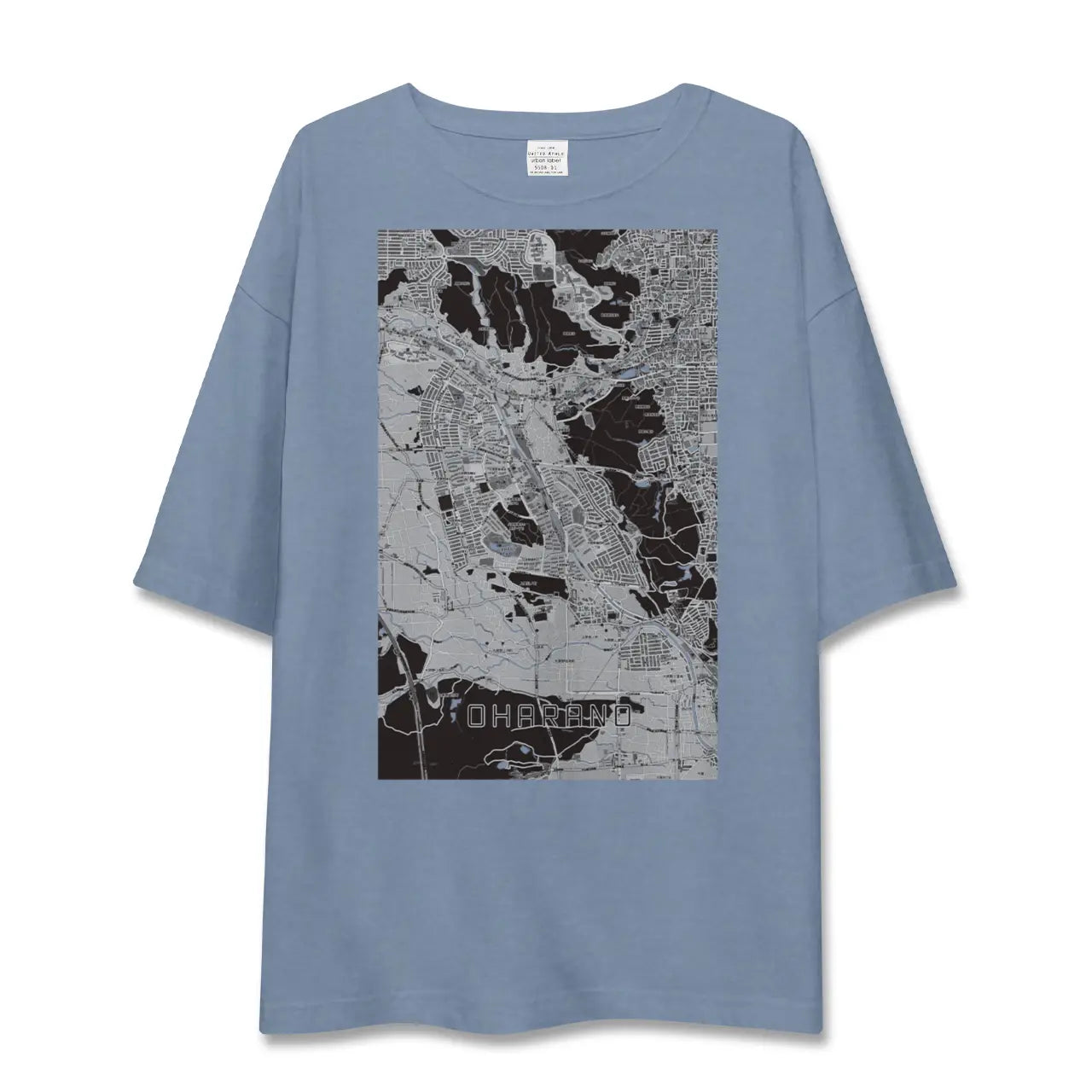 【大原野（京都府）】地図柄ビッグシルエットTシャツ