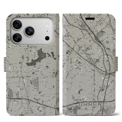 【大橋（福岡県）】地図柄iPhoneケース（手帳タイプ）