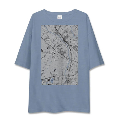 【大橋（福岡県）】地図柄ビッグシルエットTシャツ
