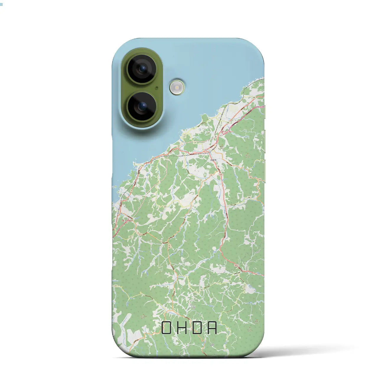 【大田（島根県）】地図柄iPhoneケース（バックカバータイプ）