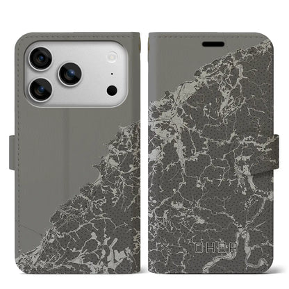 【大田（島根県）】地図柄iPhoneケース（手帳タイプ）