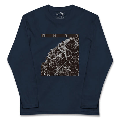 【大田（島根県）】地図柄ロングスリーブTシャツ