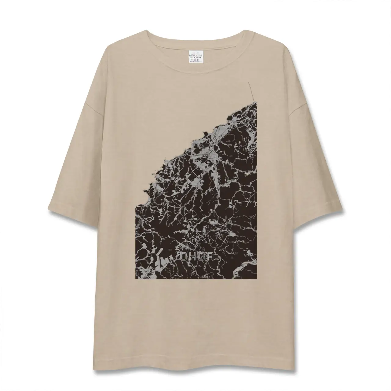 【大田（島根県）】地図柄ビッグシルエットTシャツ