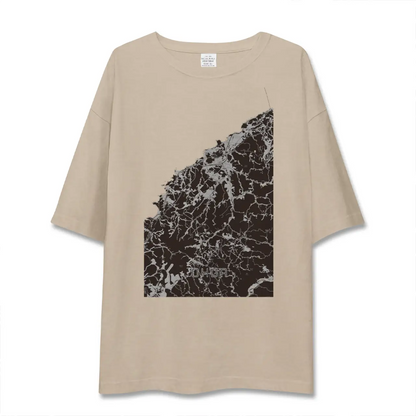 【大田（島根県）】地図柄ビッグシルエットTシャツ